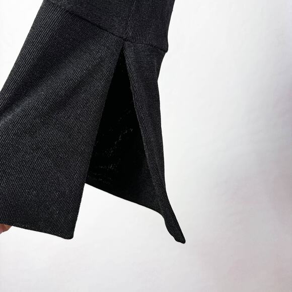 Alexa Admor Rosalie Long Sleeve Draped Shift Dress Black Whimsigoth sz XL FLAW - Picture 5 of 12